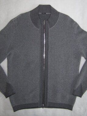 KITON 100% Cashmere Zip Front Cardigan Sweater Men's 56 XXL